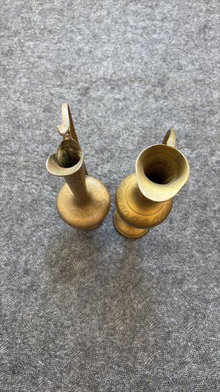 Set de 2 Jarrones de Bronce