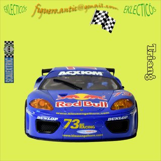SCALEXTRIC. SCX.FERRARI 360 GTC RED BULL. Ref.6202