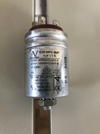 Condensador Arranque Arcotronics 4μF MKP C.87.8BF3