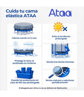 Cama elástica Ataa 140 cm