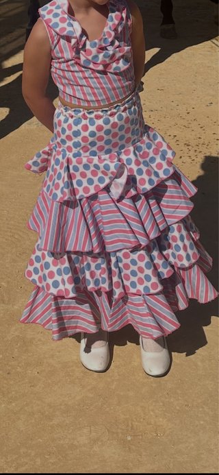 Traje de flamenca niña volantes