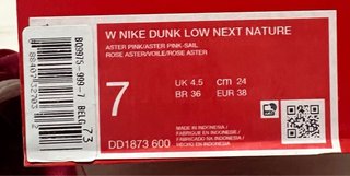 Zapatillas Nike Dunk Low Talla 38 Nuevas