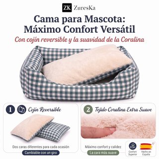 Cama para Perro Mediano 80x60cm
