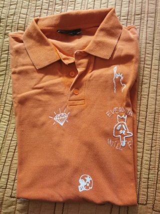 Polo Desigual Naranja Hombre Talla L