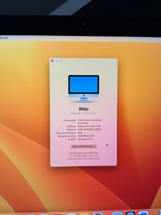 Imac 4k 21,5 2017 LEER