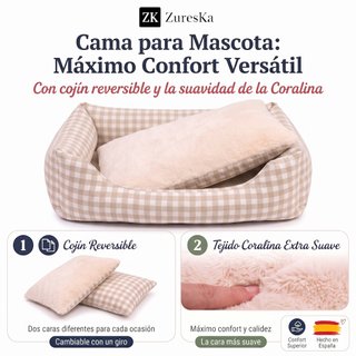 Cama para Perro Mediano 80x60cm