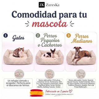 Cama para Perro Mediano 80x60cm