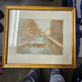 Quadro stampa antica incorniciata