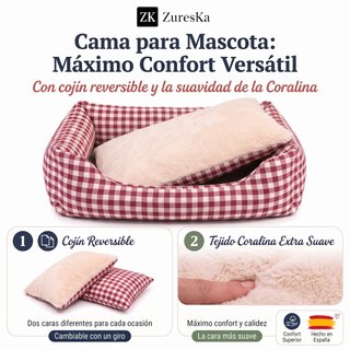 Cama para Perro Mediano 80x60cm