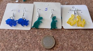 Pendientes de Dinosaurios (9 Modelos)