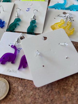 Pendientes de Dinosaurios (9 Modelos)