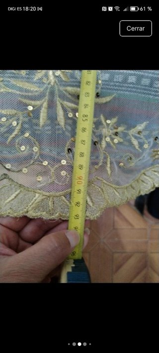 Manteletas preciosas de Fallera Adulta en Oro.