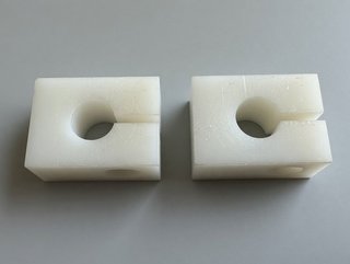 4x Bloques Soportes PTFE Ranurados