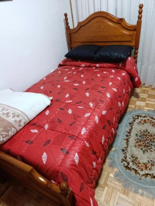 Cama individual pino 105x190