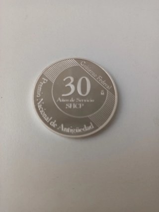 Medalla Plata Gobierno Federal 30 Años.MEXICO