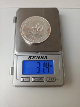 Medalla Plata Gobierno Federal 30 Años.MEXICO