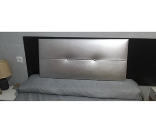 Cabecero de Polipiel Plateado 105cm
