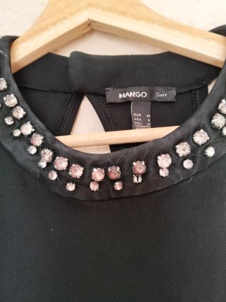 Mono Negro Mango Talla M