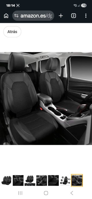 Fundas de asientos de coche PU Leather