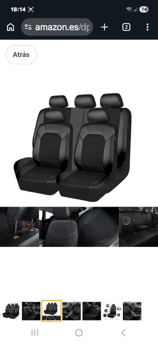 Fundas de asientos de coche PU Leather