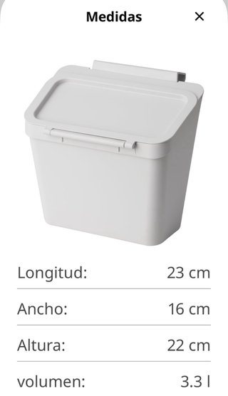 Cubo con Tapa Blanco
