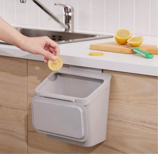 Cubo con Tapa Blanco