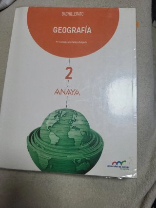 Geografía, 2 Bachillerato