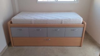 Cama nido 90x190 con cajones y colchón