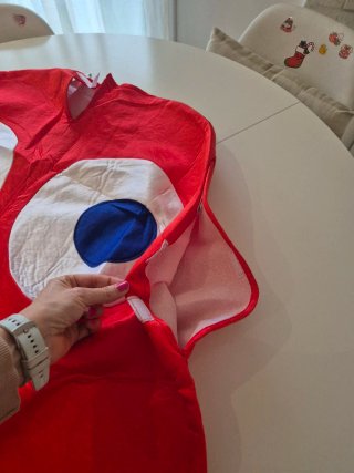 Disfraz Fantasma Pac-Man Adulto Rojo