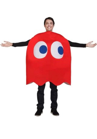 Disfraz Fantasma Pac-Man Adulto Rojo