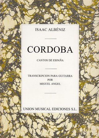 I. Albéniz. Córdoba. (Cantos de España). Guitarra