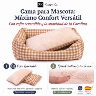 Cama para Perro Mediano 80x60 cm