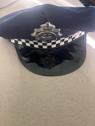 Gorra y Placa Policía Disfraz
