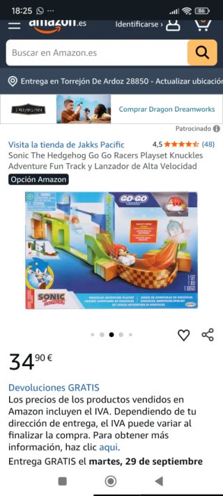 Lanzador Sonic the Hedgehog