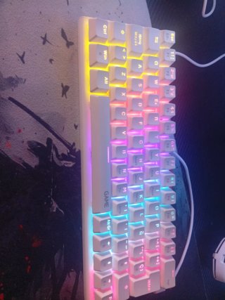 Teclado Mecánico Rii Blanco