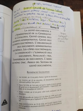 Temari, cos de gestió generalitat tem 1 i 2