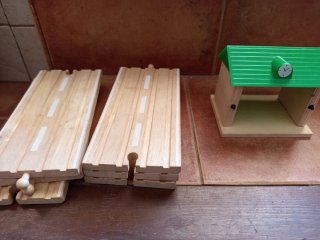 Tren y Pista de Madera