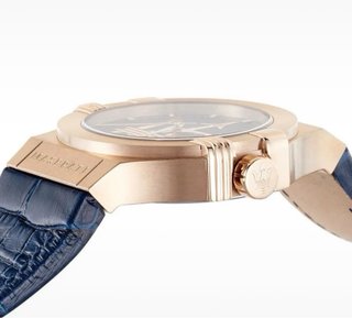 Reloj de lujo Maserati Dorado y azul