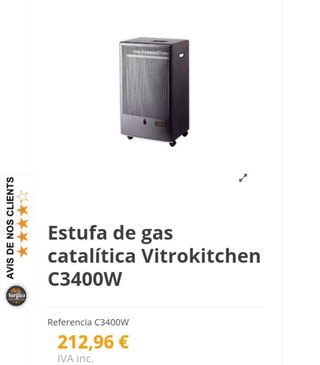 Estufa de gas