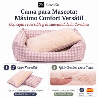 Cama para Perro Mediano 80x60 cm