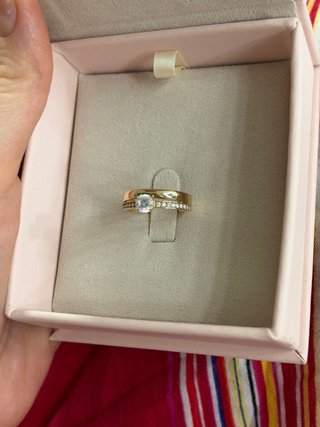 Anillo Oro 9k con Circonita Talla 14