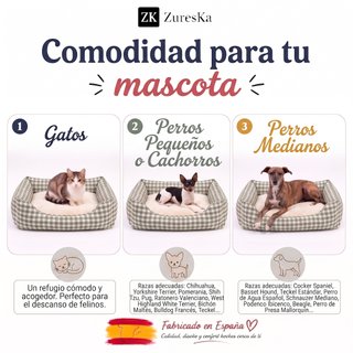 Cama para Perro Mediano 80x60cm