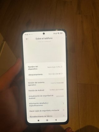 Xiaomi Redmi Note 12 Pro 256GB Negro