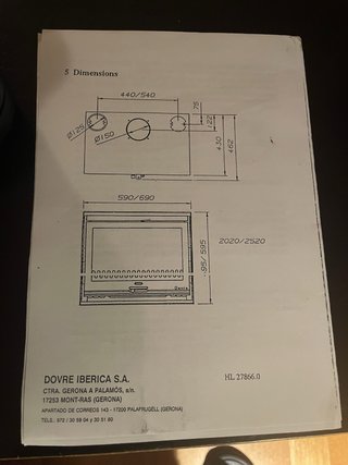 Dovre Serie 20 Chimenea