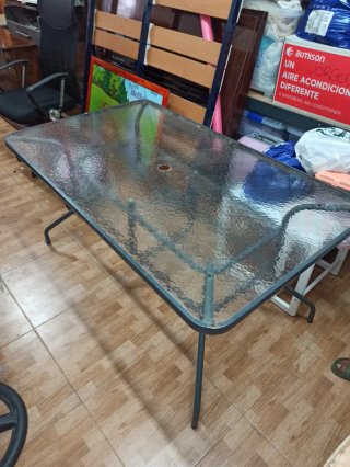 Mesa de Terraza con Cristal