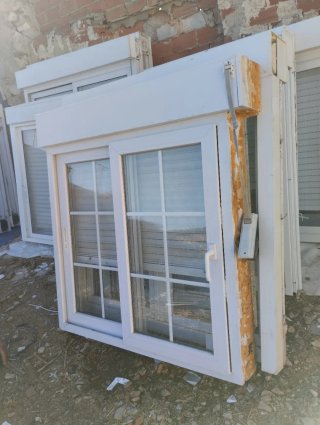 Ventana PVC corredera Climalit blanca