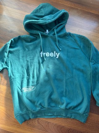 Sudadera Verde Oversize Pull&Bear Talla S