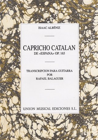 Albéniz. Capricho catalán (Op. 165). Para guitarra