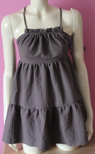 Vestido Corto Babydoll con Volantes