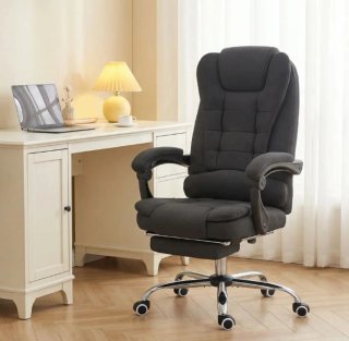 Silla de oficina ergonómica negra
